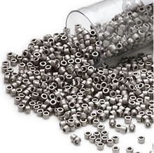 Seed beads, Delica 11/0 mat metallic 7,5 gram. DB0321V